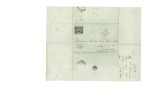 Stamp of Greece » Ionian Islands Korfu and Paxos 1858 Folded cover from Kythera to Zakynthos, bearing