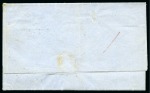Stamp of Greece » Ionian Islands Kefalonia and Ithaka 1860 (12.6) Folded cover from Kefalonia to Corfu, franked