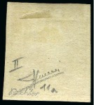 Stamp of Italian States » Sicily 1859, 5 gr. rosa carminio, I tavola, 5 gr. vermiglio chiaro, I tavola, e 5 gr. vermiglio vivo, II tavola, i tre esemplari con buoni margini e nuovi 