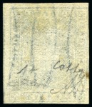 Stamp of Italian States » Tuscany 1860, 1 c. violetto bruno, margini bianchi di cui due