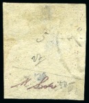 Stamp of Persia » 1868-1879 Nasr ed-Din Shah Lion Issues » 1878-79 Five Kran Stamps (SG 40-43) (Persiphila 30-37) 1878-79 5kr. bronze purple shades, selection of four