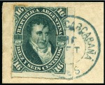 Stamp of Argentina » General issues 1878 (Sept 16). Envelope from Carcarañá to St. Gallen, 1878 16c green, tied by "CARCARAÑA" blue cds