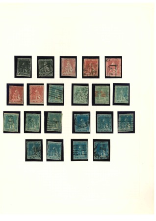 Stamp of Italian States » Tuscany 1851-60, lotto composto da più di 140 francobolli