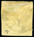 Stamp of Indian States » Bussahir 1899 1/2a grey with monogram in red imperf., good to large margins, used