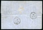 Stamp of Egypt » Egyptian Post Offices Abroad » Consular Offices » Metelino (Greece) 1872 (4.1) Folded cover from Metilino Greece with mixed franking