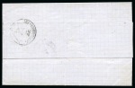 Stamp of Egypt » Egyptian Post Offices Abroad » Consular Offices » Smirne (Turkey) 1865 (25.11) Stampless letter from Smirne to Alexandria with POSTE VICE-REALI EGIZIANE / SMIRNE cds