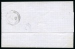 Stamp of Egypt » Egyptian Post Offices Abroad » Consular Offices » Smirne (Turkey) 1866 (6.10) Folded cover from Smirne to Beirut, franked by 1st Issue 1866 1 piastre claret