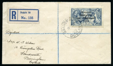 Stamp of Ireland » 1922 (Feb) Dollard Overprints (T1-T14) 2s6d to 10s, complete set of all three high values,