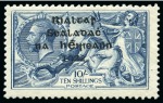 Stamp of Ireland » 1922 (Feb) Dollard Overprints (T1-T14) 10s grey-blue, two singles, one mint and one with light corner cancel