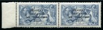 Stamp of Ireland » 1922 (Feb) Dollard Overprints (T1-T14) 10s grey-blue, mint and mint nh, left sheet marginal horizontal pair, showing "Major Retouch" and broken "S" on both