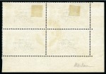 Stamp of Ireland » 1922 (Jul-Nov) Thom Overprints (T25-T41) 2s6d grey-brown, used, bottom left corner sheet marginal block of four