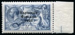Stamp of Ireland » 1922-23 Thom Three-Line Overprints (T47-T61) 10s dull grey-blue, mint nh right sheet marginal single, showing "SACRSTAT" variety