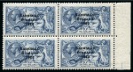 Stamp of Ireland » 1922-23 Thom Three-Line Overprints (T47-T61) 10s dull grey-blue, mint and mint nh, right sheet marginal block of four