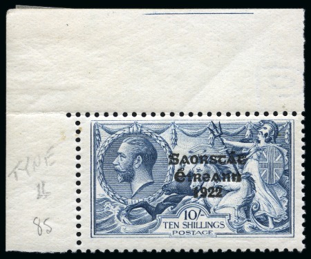 Stamp of Ireland » 1925 Narrow Date Overprints (T66-T68) 2s6d to 10s complete set, mint nh, fresh and very fine