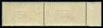 Stamp of Ireland » 1927 Composite Dates Overprints (T69-T71) 10s grey blue, mint nh, left sheet marginal horizontal pair showing wide and narrow dates