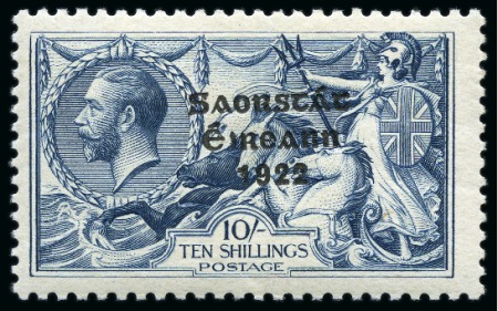 Stamp of Ireland » 1927-28 Wide Date Overprints (T72-T74) 2s6d to 10s complete set, mint nh, fresh and very fine