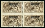 Stamp of Bechuanaland » British Bechuanaland 1916-19 De La Rue 2s6d sepia, used block of four