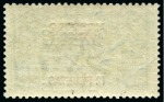 Stamp of Morocco Agencies (British Post Offices) 1914-26 Spanish Currency: Waterlow 12p on 10s indigo, mint single, showing DOUBLE SURCHARGE, ONE ALBINO,