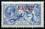Stamp of Nauru 1916-23 De La Rue 10s pale blue, mint nh single and