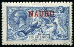 Stamp of Nauru 1916-23 De La Rue 10s pale blue, mint nh single and