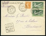 Stamp of Olympics » 1924 Paris » Covers and Cancellations DURING THE GAMES: 1924 (Jul 24) Envelope with two Olympics 10c and Semeuse 5c tied by "COLOMBES / STADE OLYMPIQUE" cds