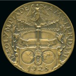 Stamp of Olympics » 1928 Amsterdam » Memorabilia 1928 Amsterdam participation medal, 55mm, bronze