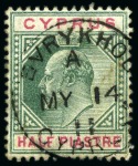 Stamp of Cyprus 1862-1960s, CANCELLATION collection in an album and some loose packets