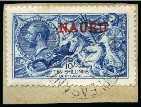Stamp of Great Britain » King George V » 1913-19 Seahorse Issues 1915 De La Rue 10s assembly showing the different shades