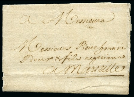 Stamp of Danish West Indies 1759 (Mar 10) Entire from St. Thomas to France, thought to be the earliest recorded letter from Danish West Indies