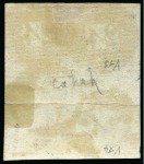 Stamp of Belgium » Belgique. 1849 Epaulettes - Émission 10c Brun-gris, bloc de quatre largement margé, oblitéré de la perception 24 de Bruxelles