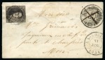 Stamp of Belgium » Belgique. 1849 Médaillons (filigrane encadré) - Émission 10c Brun, bien à très bien margé, oblitération de la perception 68 sur lettre de la Louvière