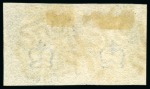 Stamp of Great Britain » 1840 2d Blue (ordered by plate number) 1840 2d Deep Blue pl.2 NC-ND pair with good to large margins, used