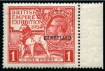 Stamp of Great Britain » King George V » 1924-36 Issues 1924 British Empire Exhibition set of 2 with "CANCELLED" type 28 overprints