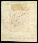 Stamp of China » Local Post » Shanghai 1866 6ca scarlet, printing 46b, "dot in '6' " variety, wide margins, unused