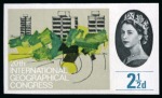 Stamp of Great Britain » Queen Elizabeth II 1964 20th International Geographical Congress (ordinary paper) set of four imperforate imprimaturs