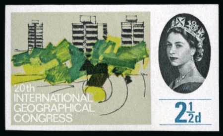 Stamp of Great Britain » Queen Elizabeth II 1964 20th International Geographical Congress (ordinary paper) set of four imperforate imprimaturs