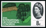 Stamp of Great Britain » Queen Elizabeth II 1964 20th International Geographical Congress (ordinary paper) set of four imperforate imprimaturs