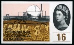 Stamp of Great Britain » Queen Elizabeth II 1964 20th International Geographical Congress (ordinary paper) set of four imperforate imprimaturs