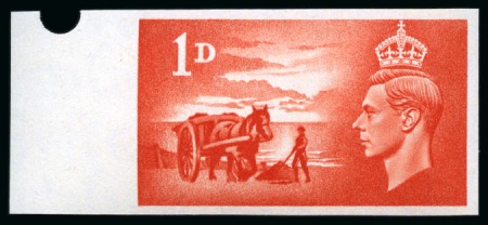 Stamp of Great Britain » Channel Islands 1948 Channel Islands Liberation 1d & 2 1/2d imperforate imprimaturs