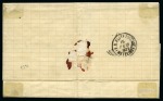 Stamp of Egypt » Egyptian Post Offices Abroad » Consular Offices » Constantinople 1872 (14.2) Folded entire from Constantinople to Metelino at triple rate