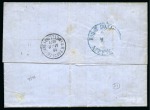 Stamp of Egypt » Egyptian Post Offices Abroad » Consular Offices » Metelino (Greece) 1871 (27.2) Russian-Egyptian combination folded entire letter from Odessa to Metilino via Constantinople
