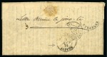 Stamp of Egypt » French Post Offices » Alexandria 1870 (11.12) Folded cover sent by “BALLON MONTÉ” named “Ville de Paris” from Paris to Alexandria