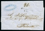 Stamp of Egypt » Austrian Post Offices » Alexandria 1850 (8.11) Folded stampless entire from Alexandria to Trieste, bearing 2-line “ALEXANDRIEN / 8.NOV” handstamp