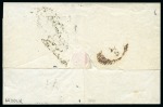 Stamp of Egypt » Austrian Post Offices » Alexandria 1852 (9.5) Folded stampless cover from Alexandria to Trieste, Austria, bearing “COL VAPORE/ D’ALESSANDRIA” 2-line hs