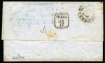 Stamp of Egypt » Austrian Post Offices » Alexandria 1852 (20.12) Folded stampless letter sheet from Alexandria via Trieste to Livorno, bearing ALEXANDRIEN/20.12 small type datestamp