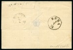 Stamp of Egypt » Austrian Post Offices » Alexandria 1873 Folded cover from Alexandria to Ofen, Hungary, franked with 15 s. ALEXANDRIEN thimble circular datestamp