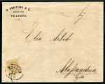 Stamp of Egypt » Austrian Post Offices » Alexandria 1870 (22.10) Incoming envelope from Trieste to Alexandria