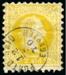 Stamp of Egypt » Austrian Post Offices » Port Said 1867 Issue: An extremely rare group of thirteen Austrian Levant stamps with the PORTO SAID/EGYPTEN thimble cds