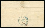 Stamp of Egypt » Russian Post Offices » Alexandria 1866 (April 3) Folded cover from Alexandria to Akexandrette franked ROPiT 2 pi. cancelled ‘782’ triangle of dots