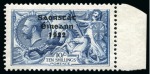 Stamp of Ireland » 1922-23 Thom Three-Line Overprints (T47-T61) 1922-23 Thom mint selection on an A3 exhibit page with 2s6d to 10s stamps from position 10/4 on the sheet